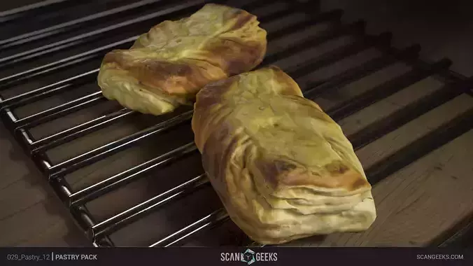Pastry 12 - Photogrammetry Asset 3D PhotoScan Low-poly 3D model