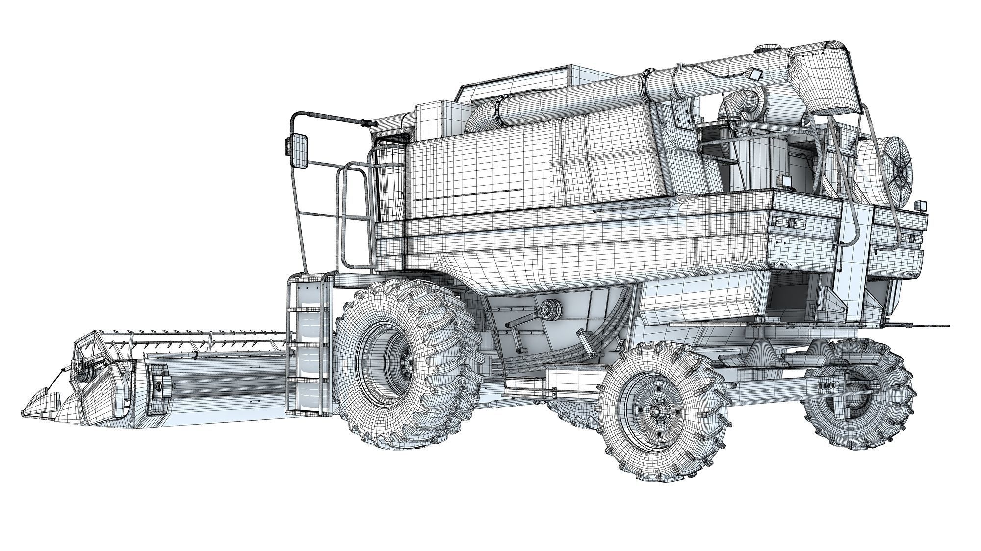 Combine Harvester 3D Models 3D model_15