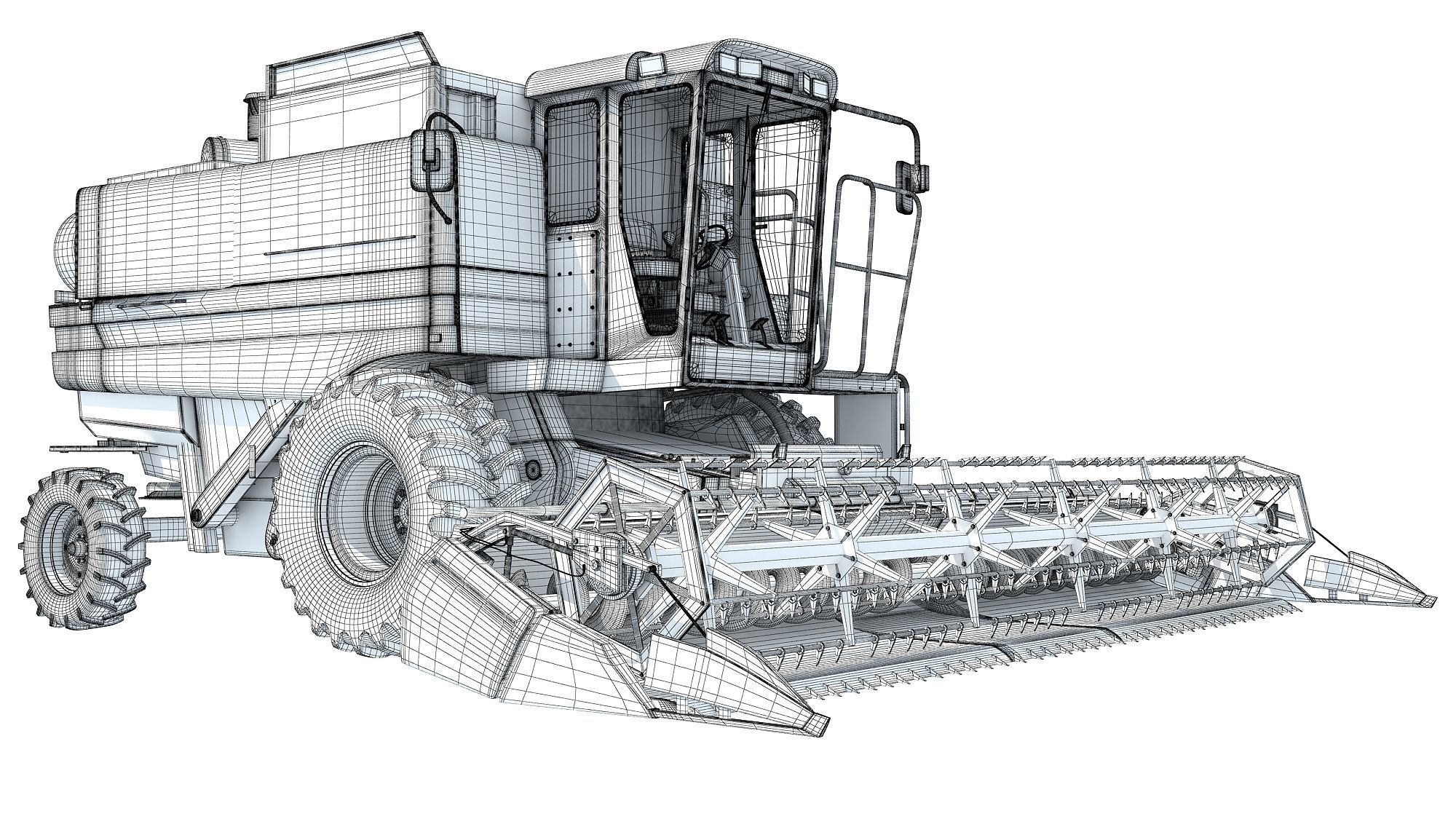 Combine Harvester 3D Models 3D model_18