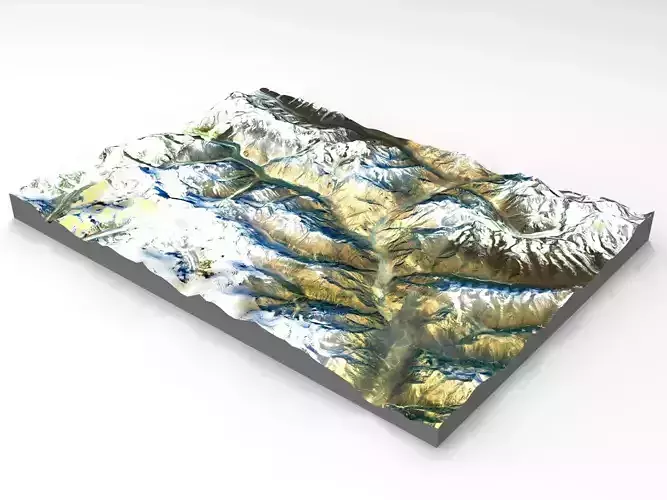 Mountain landscape 3D model