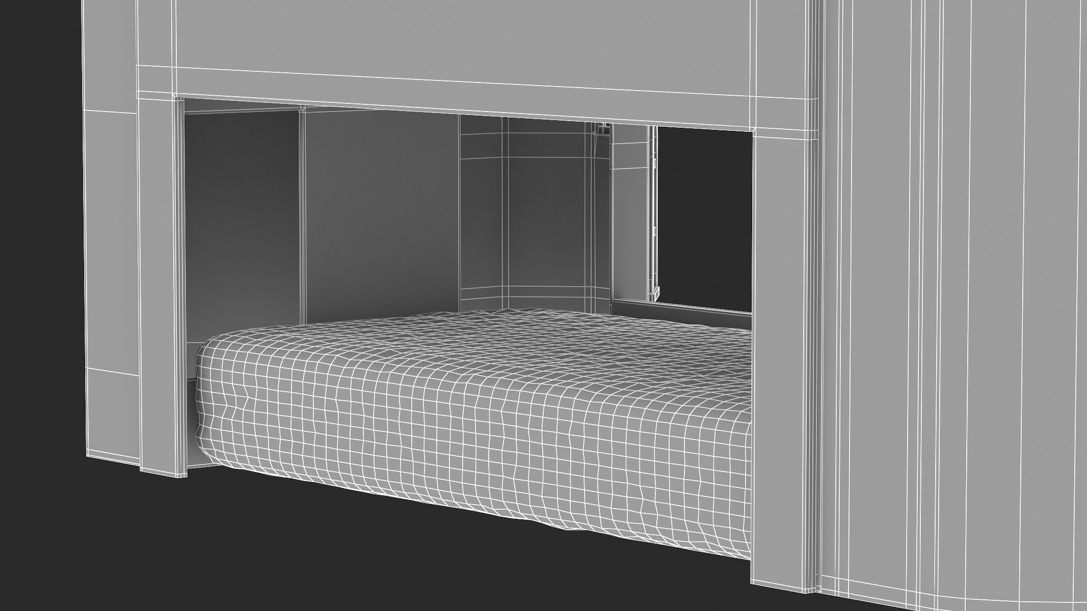 Castle Bed Kid Room 3D model_33