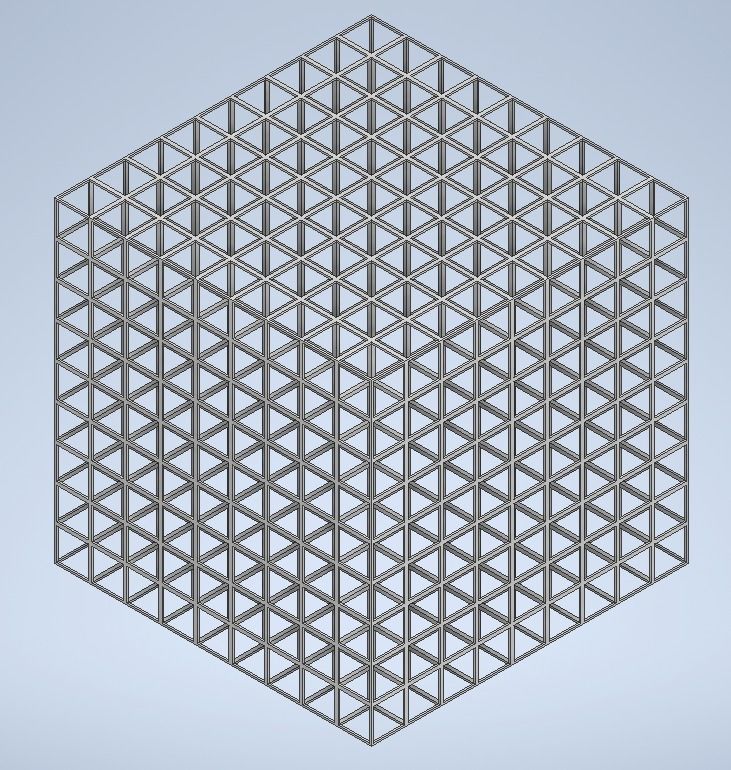 3D Design mesh grid 3D print model_2