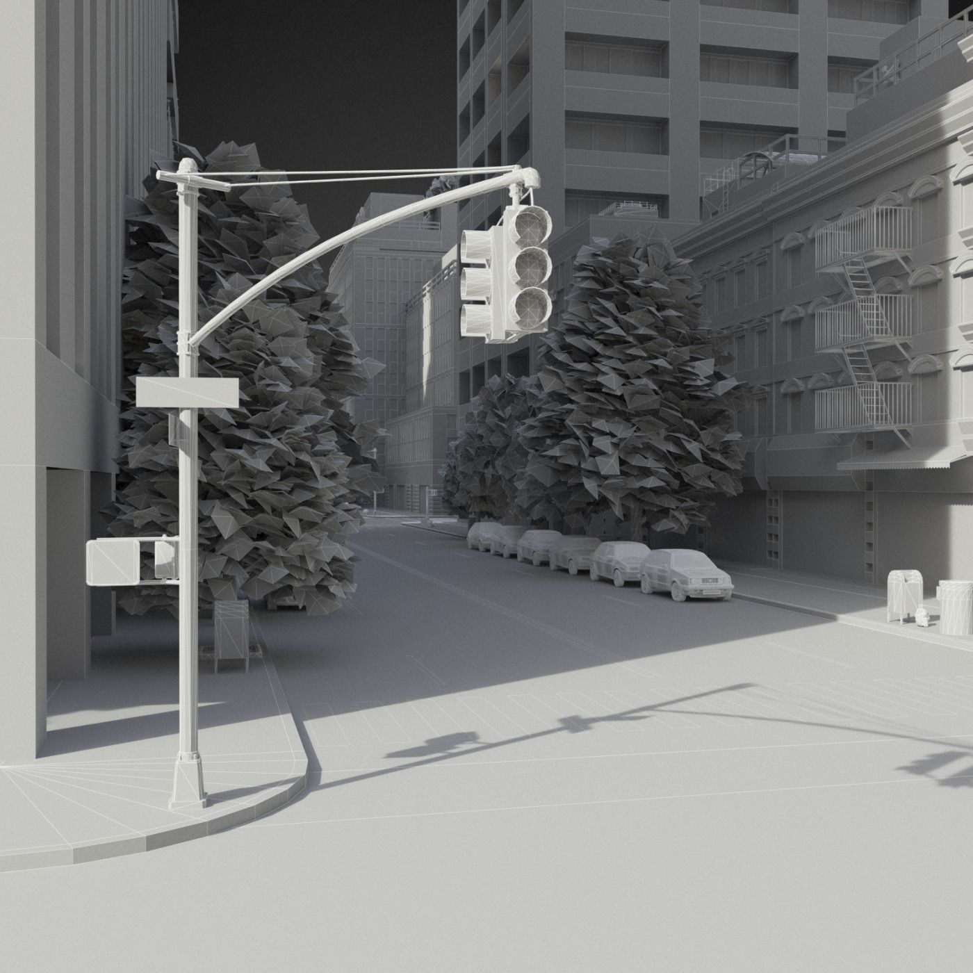 Realistic City District H11-R7 3D model_19