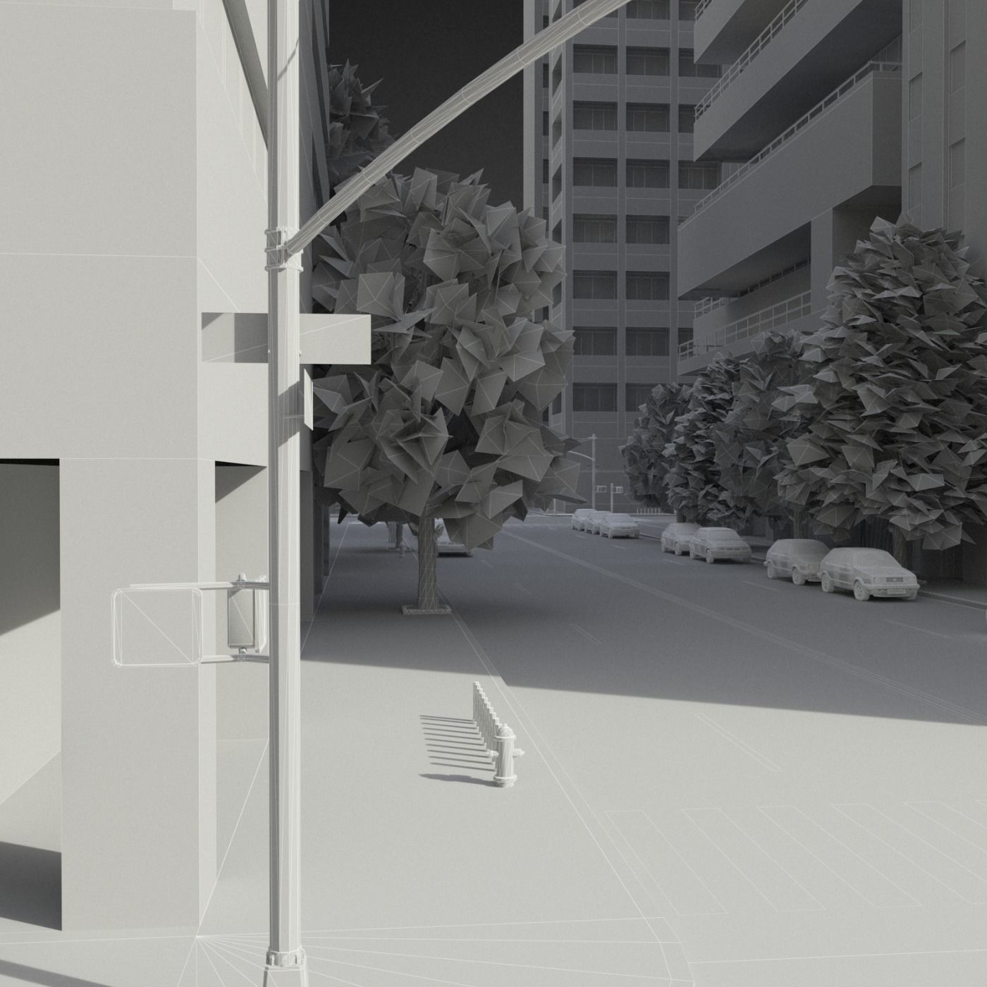 Realistic City District H11-R7 3D model_18