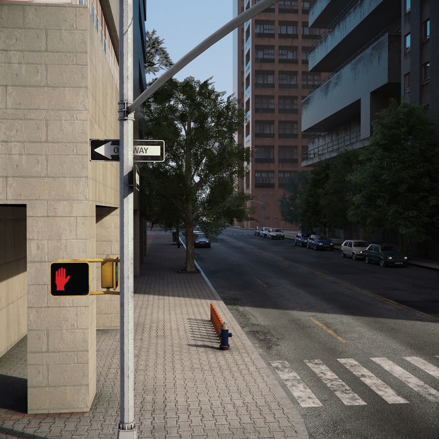 Realistic City District H11-R7 3D model_5