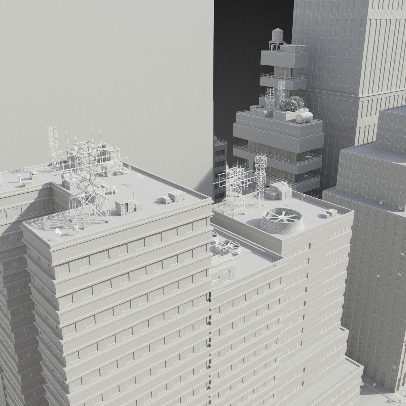 Realistic City District H11-R7 3D model_23