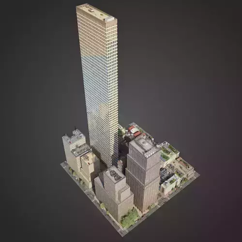 Realistic City District H11-R7 3D model