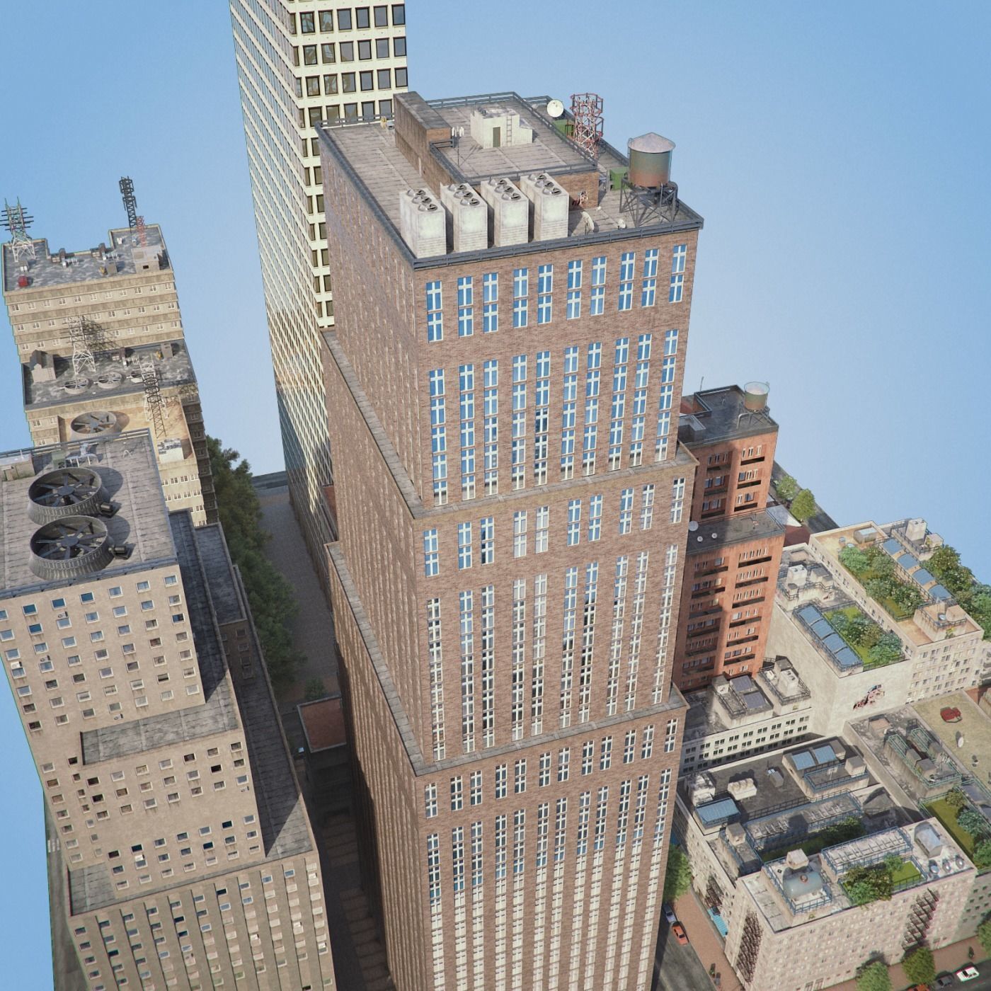 Realistic City District H11-R7 3D model_11