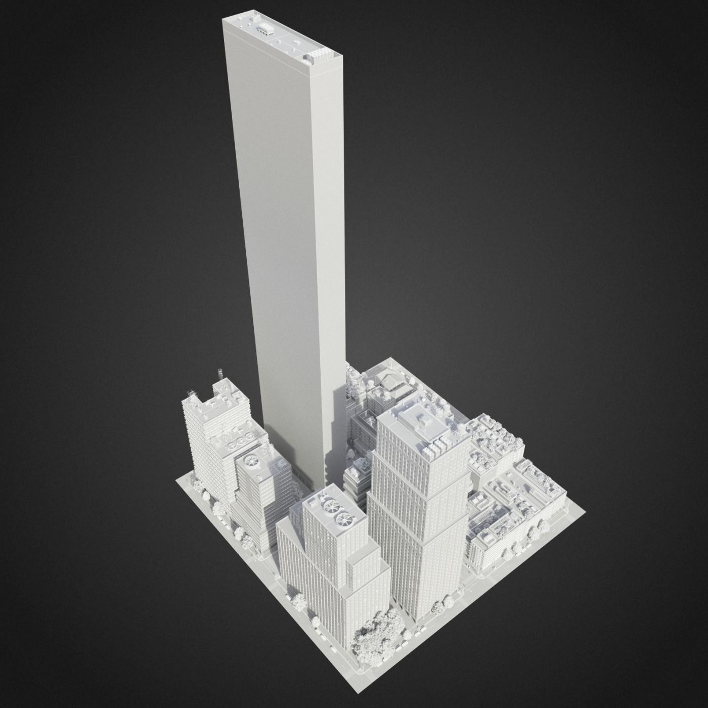 Realistic City District H11-R7 3D model_13