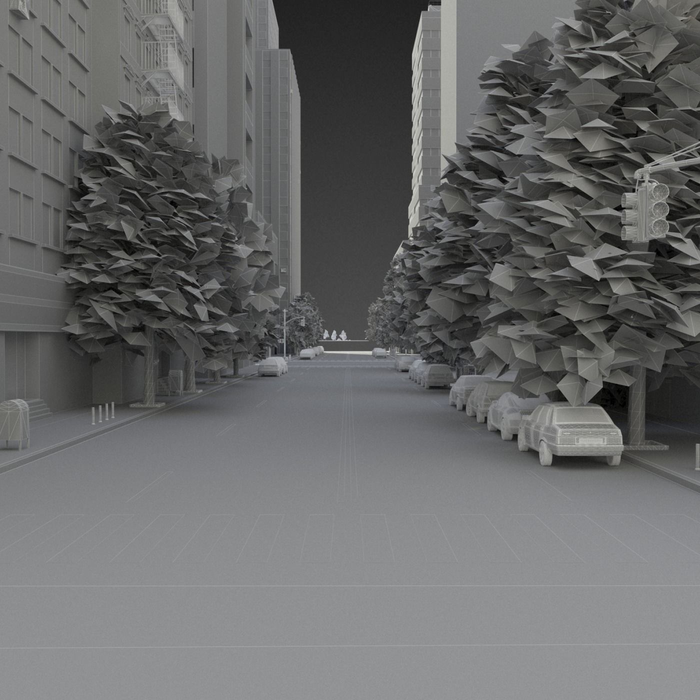 Realistic City District H11-R7 3D model_20