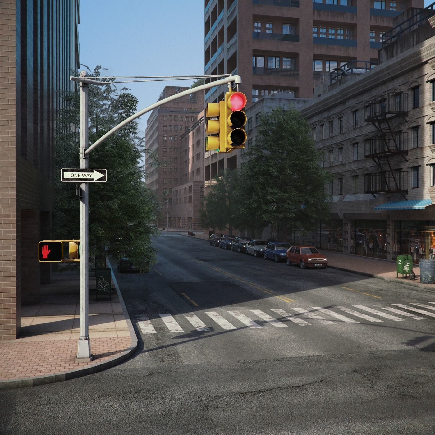 Realistic City District H11-R7 3D model_6