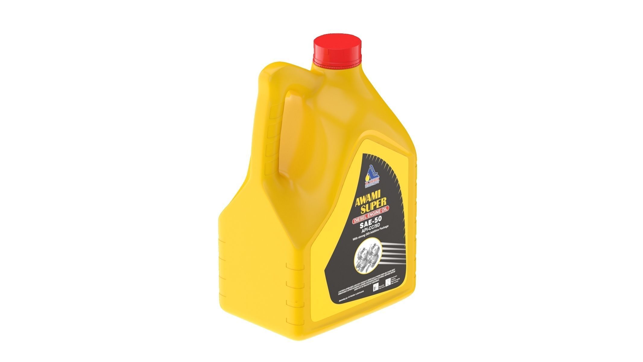 Mobil 1 Super 2000 X1 10W-40 Engine Oil 3D model_1