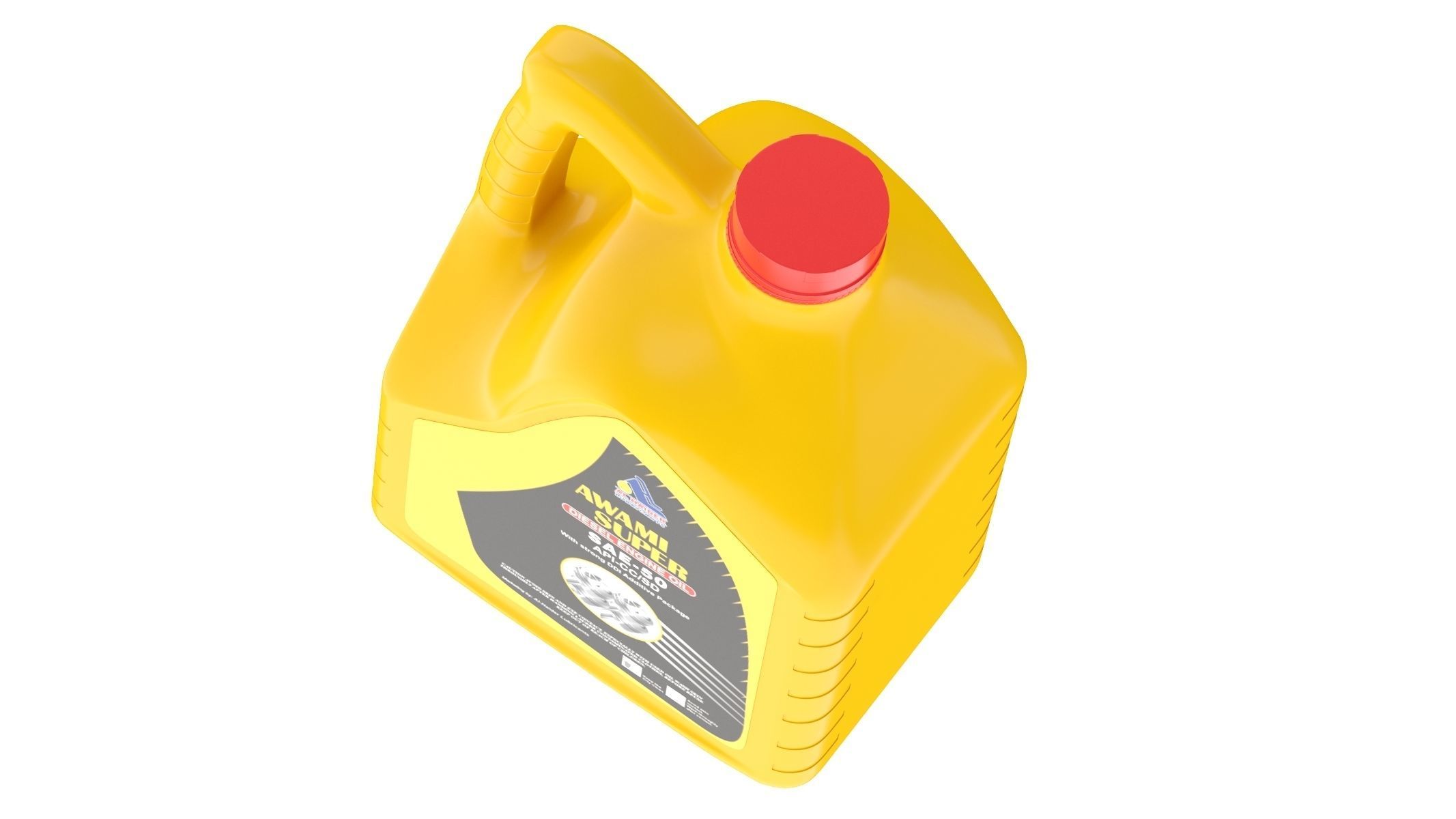 Mobil 1 Super 2000 X1 10W-40 Engine Oil 3D model_8