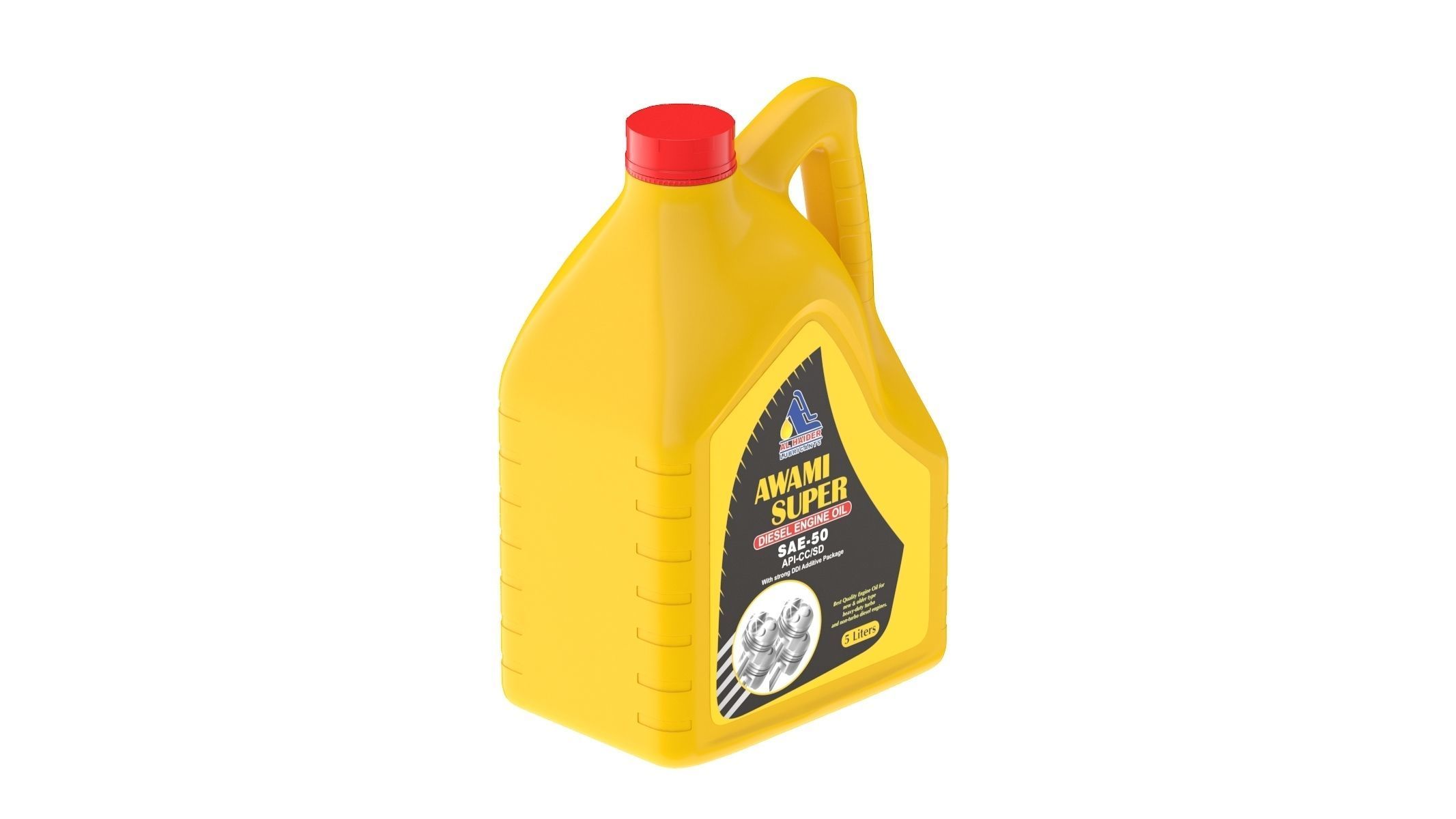 Mobil 1 Super 2000 X1 10W-40 Engine Oil 3D model_5