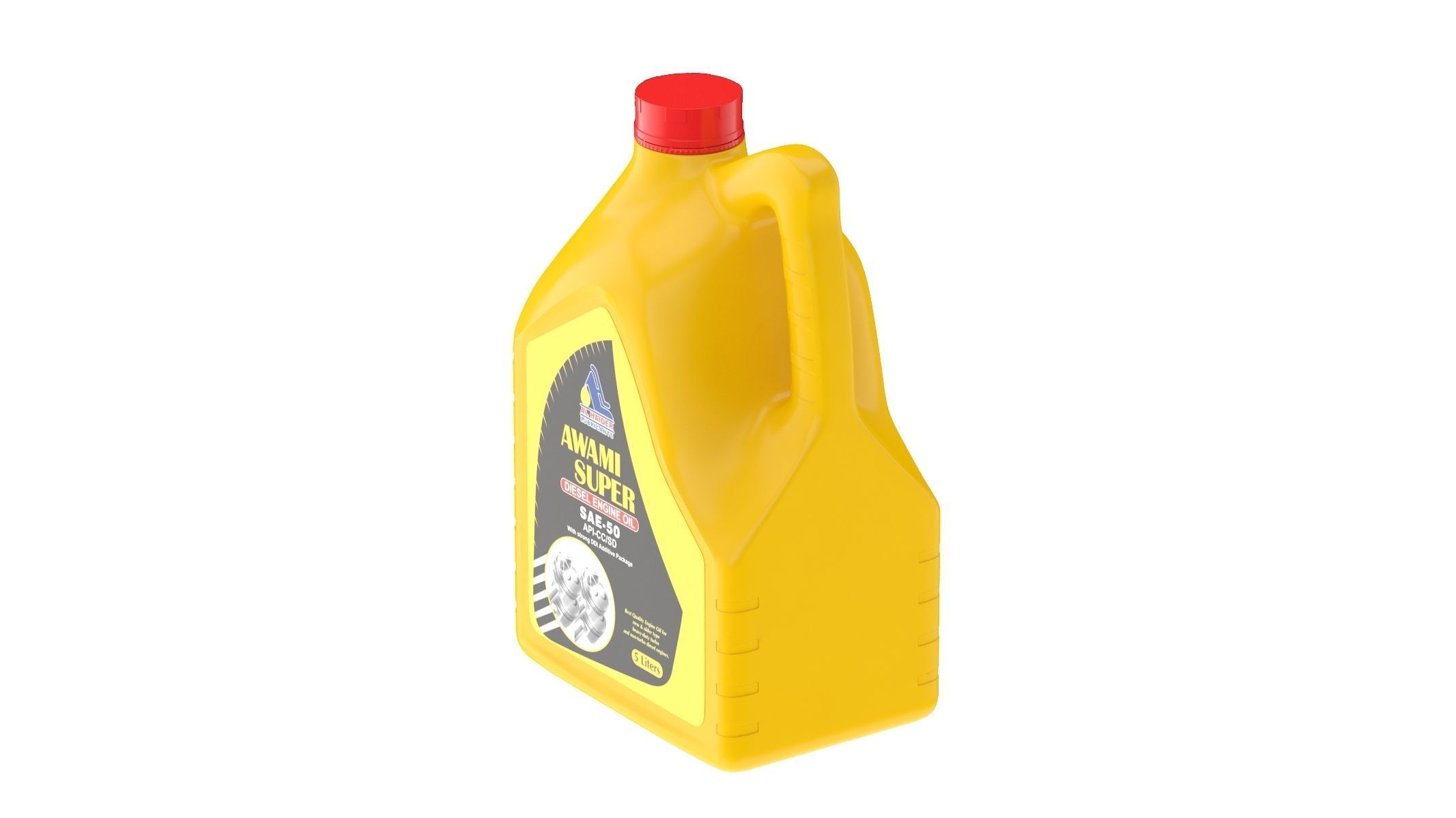 Mobil 1 Super 2000 X1 10W-40 Engine Oil 3D model_3
