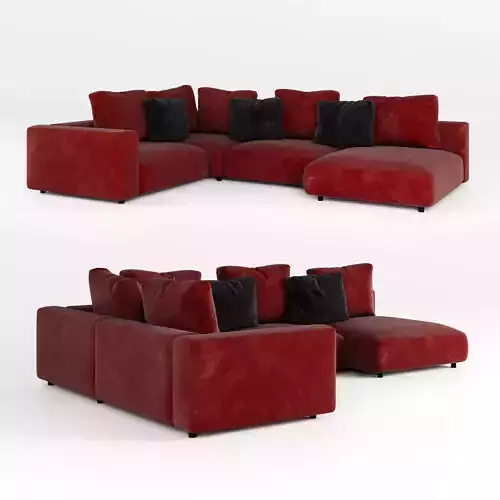 Relax sofa P-shaped