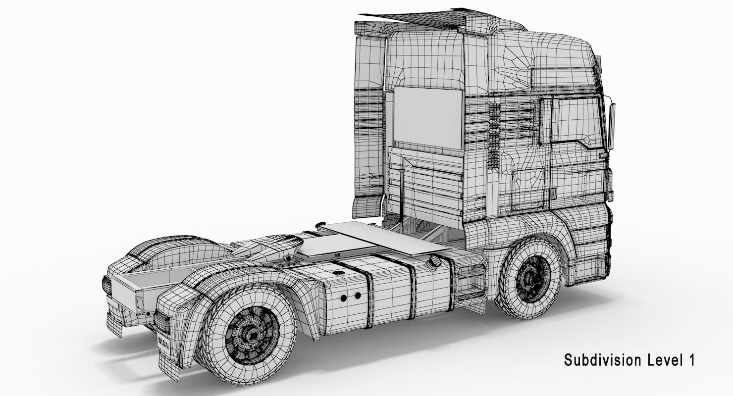 MAN TGX XXL SLEEPER 3D model_11