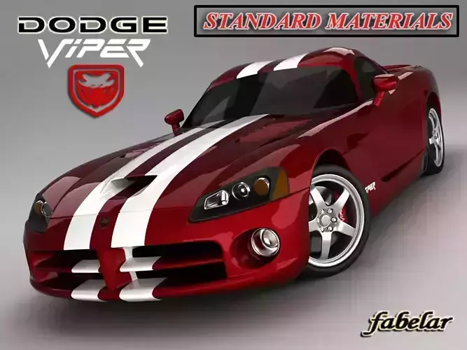 Dodge Viper srt10 std mat 3D model