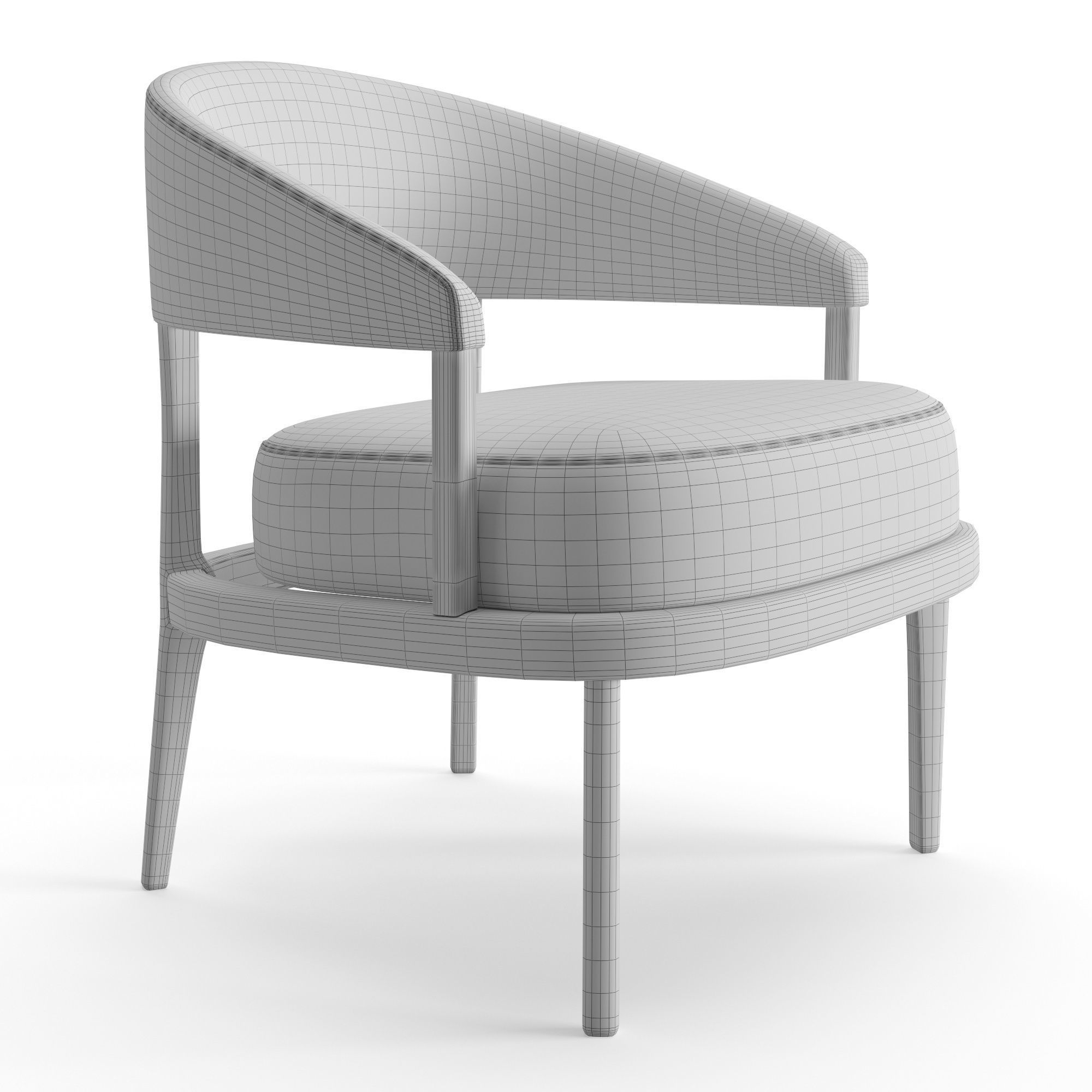 Easy Chair Eclipse 3D model_2