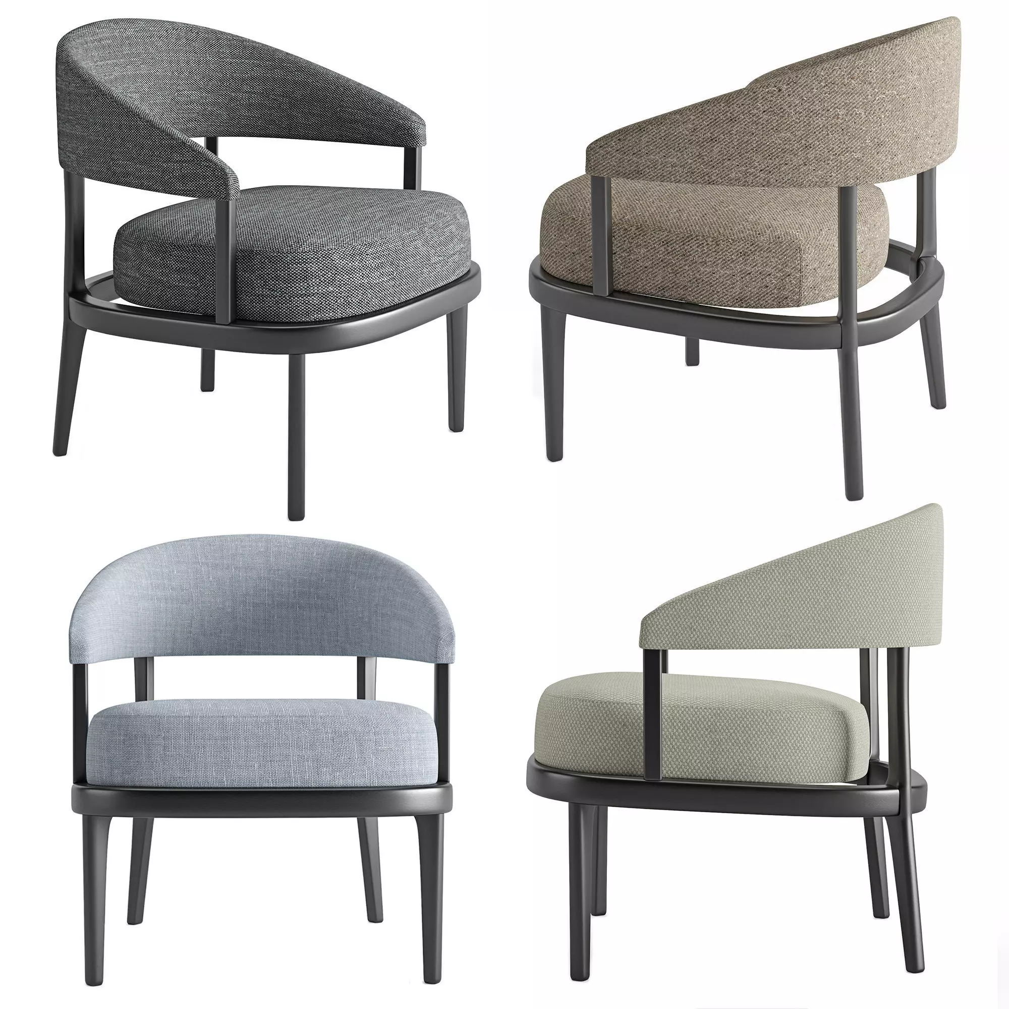 Easy Chair Eclipse 3D model_0