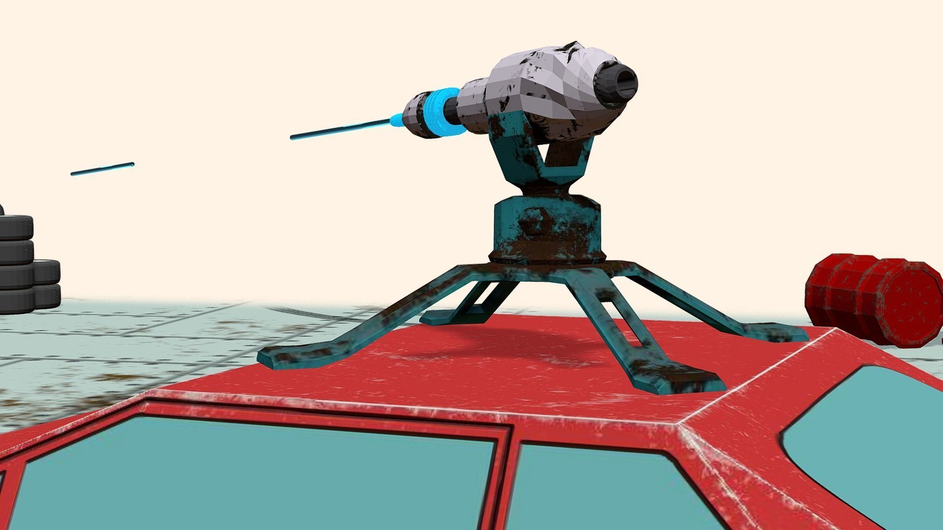 Stylized Race-Demolition Car Pack 3D Model Collection_17