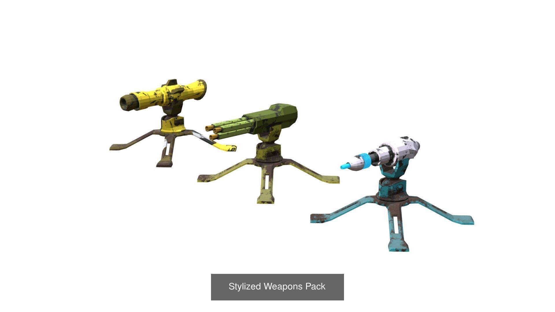 Stylized Race-Demolition Car Pack 3D Model Collection_10