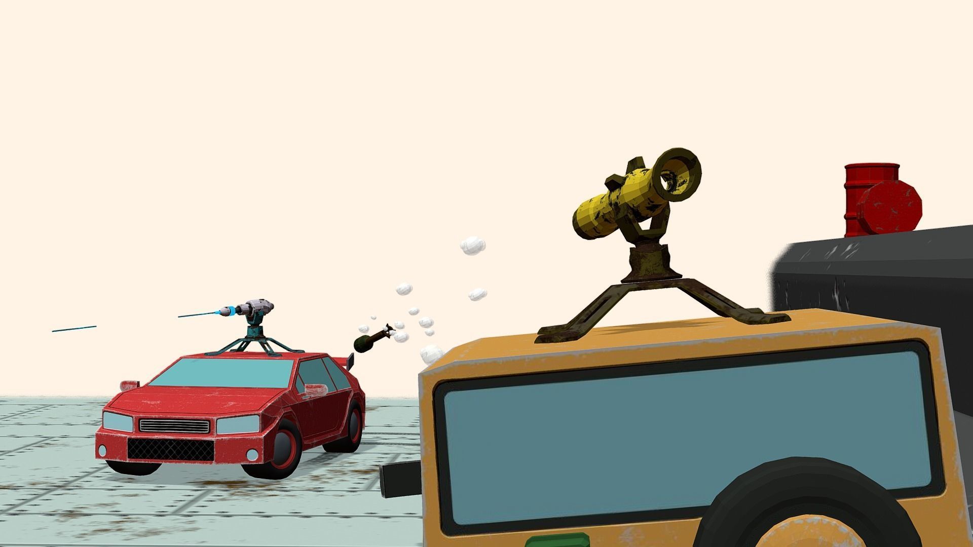 Stylized Race-Demolition Car Pack 3D Model Collection_18