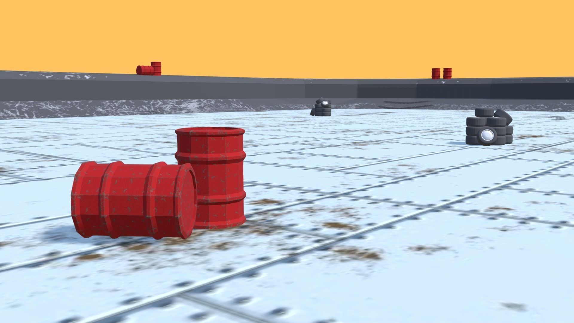 Stylized Race-Demolition Car Pack 3D Model Collection_11