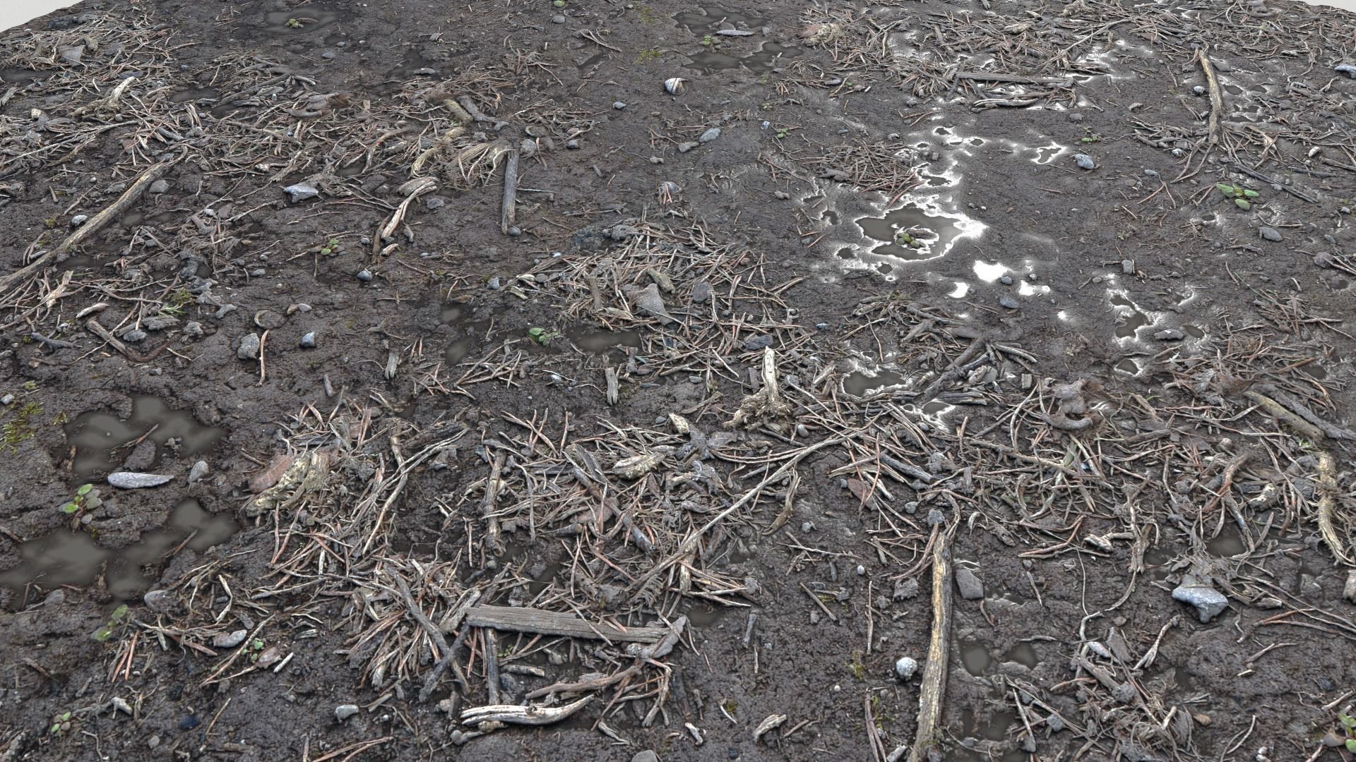 Dirty wet ground PBR Pack 1 Texture_13