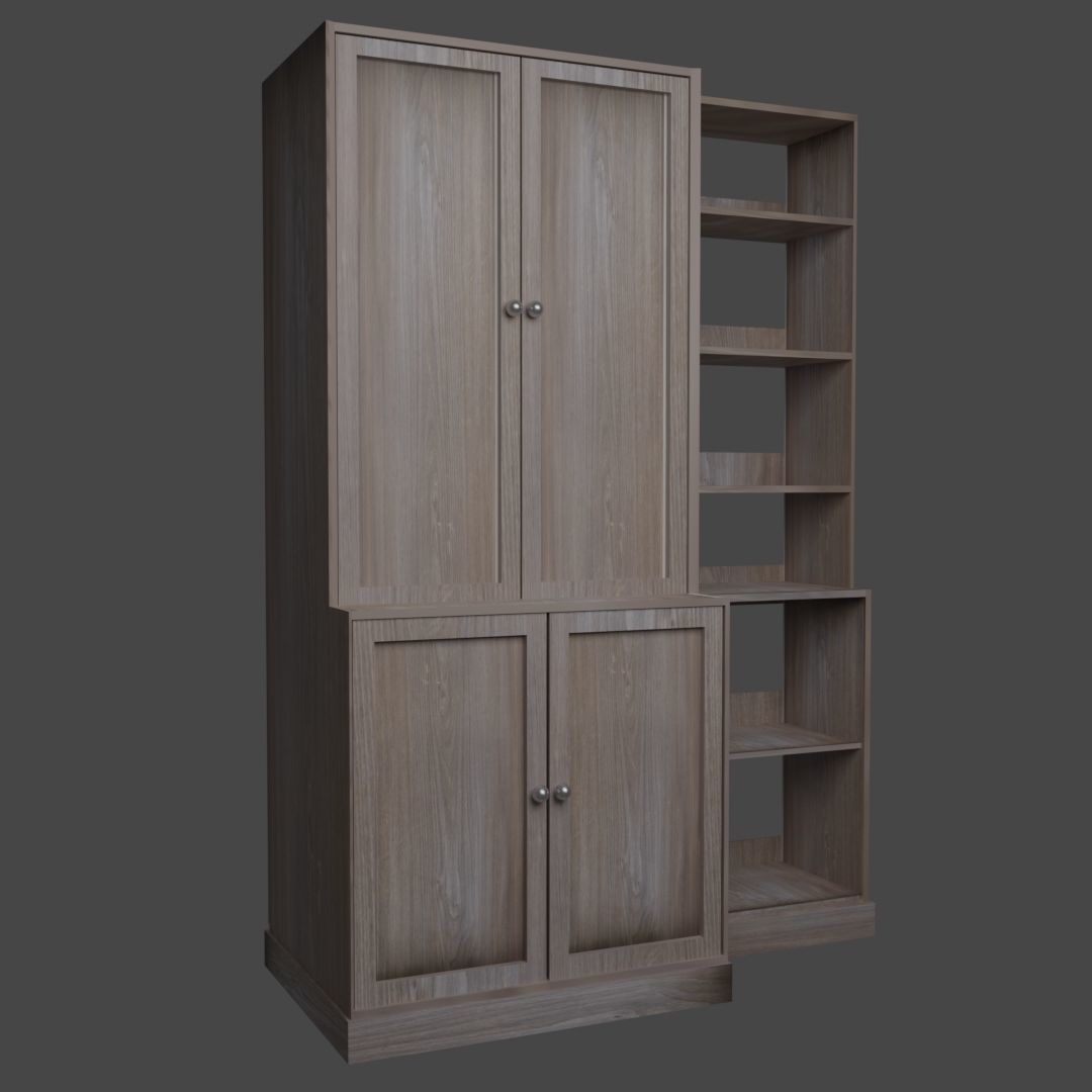 5 Cabinets - 4 Sinks Pack 3D Model Collection_7