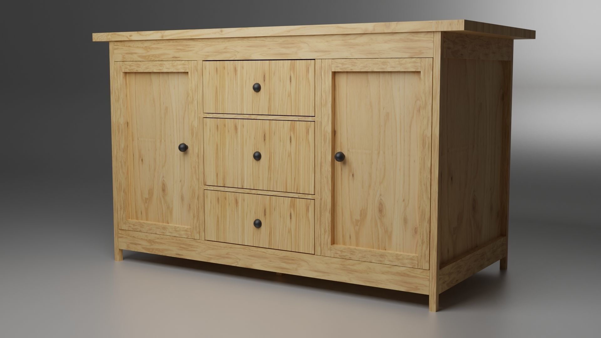 5 Cabinets - 4 Sinks Pack 3D Model Collection_19