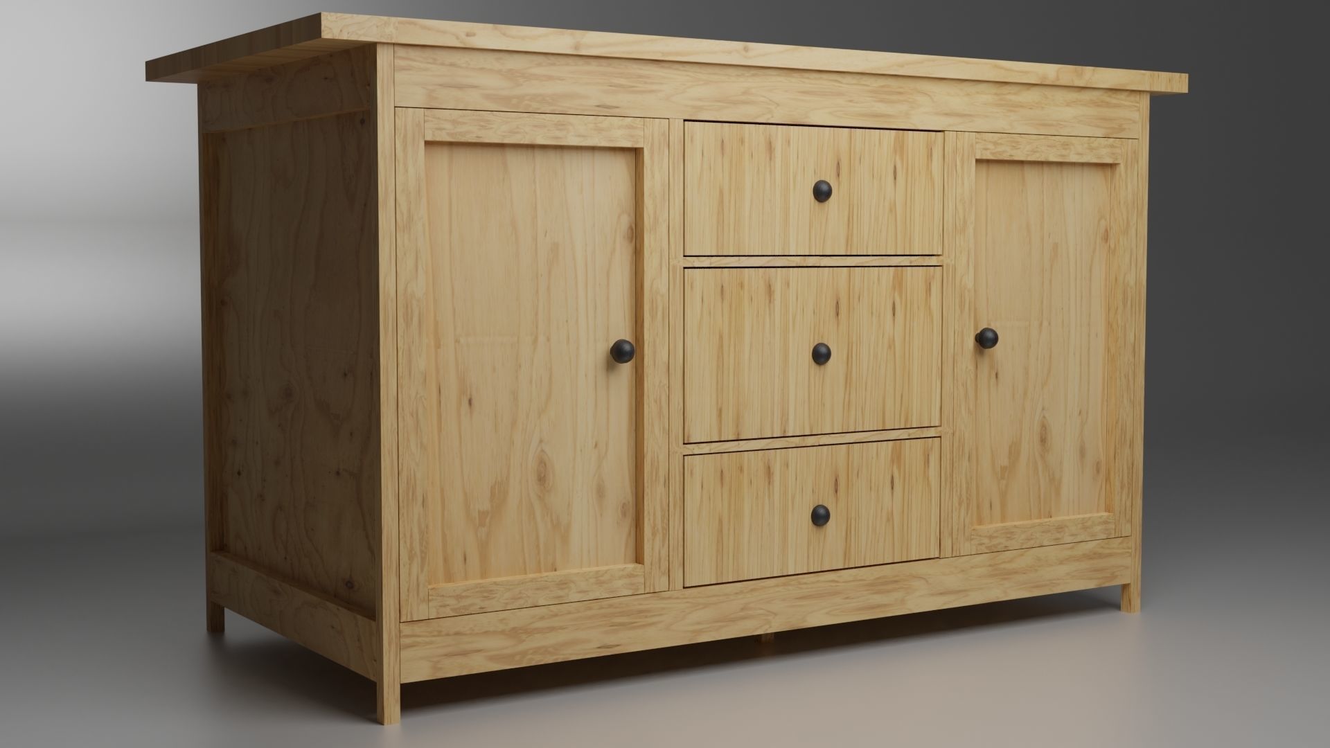 5 Cabinets - 4 Sinks Pack 3D Model Collection_17