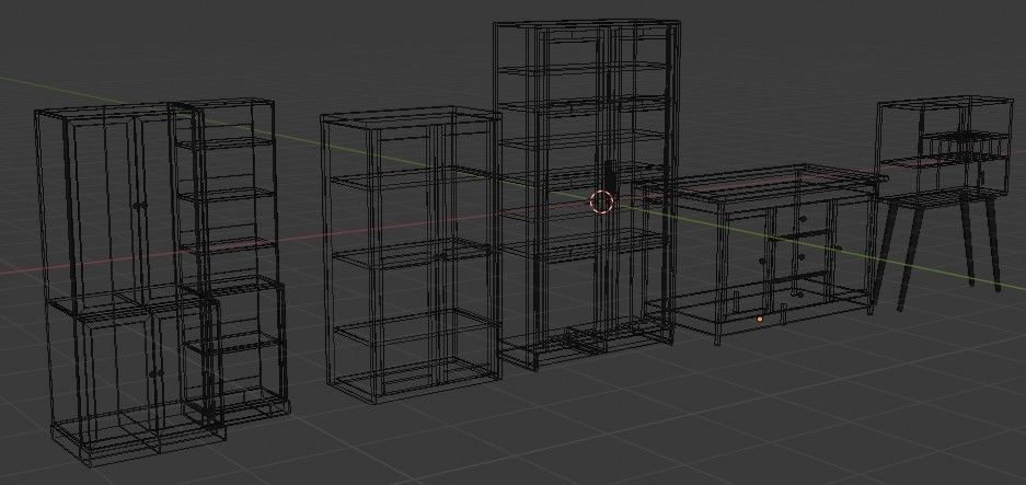 5 Cabinets - 4 Sinks Pack 3D Model Collection_25