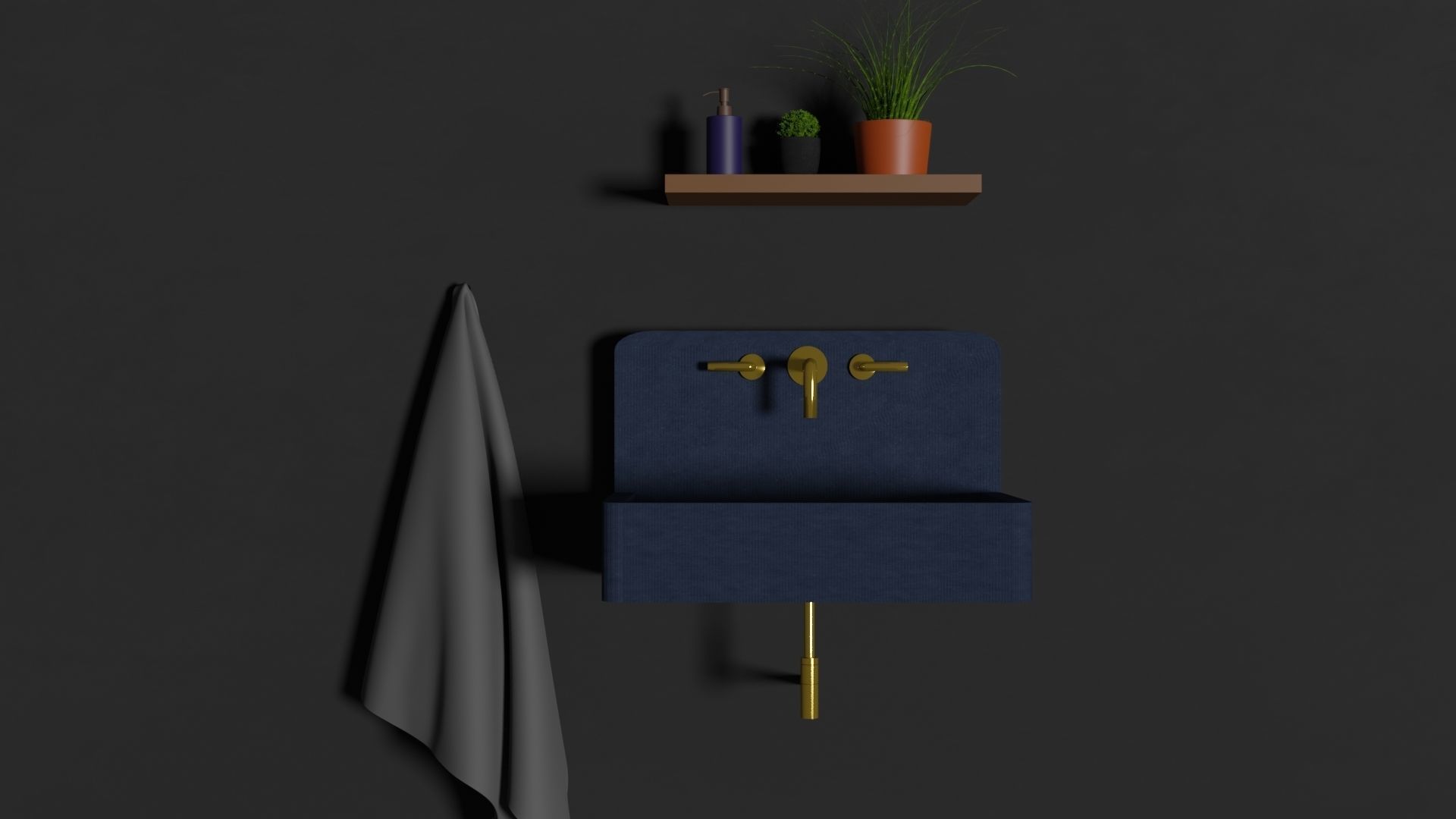 5 Cabinets - 4 Sinks Pack 3D Model Collection_26