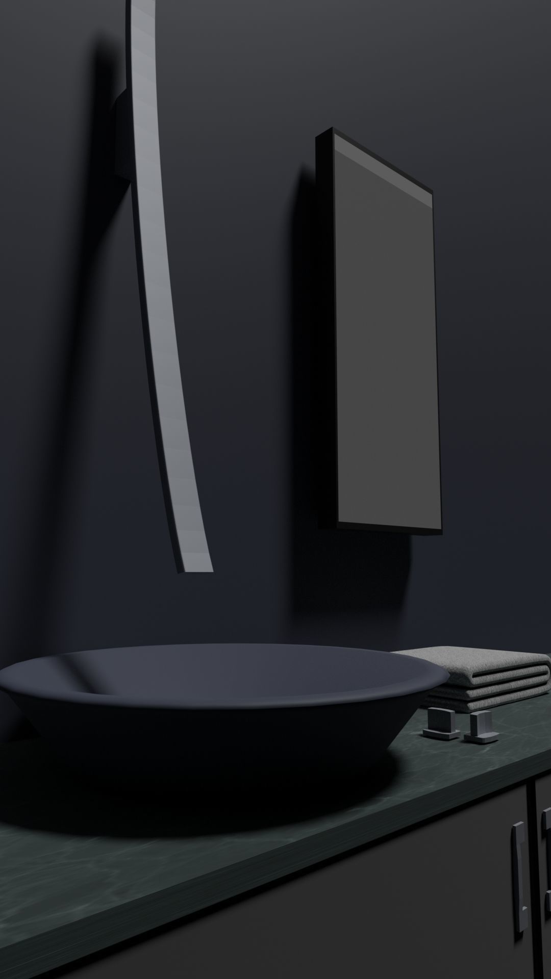 5 Cabinets - 4 Sinks Pack 3D Model Collection_30