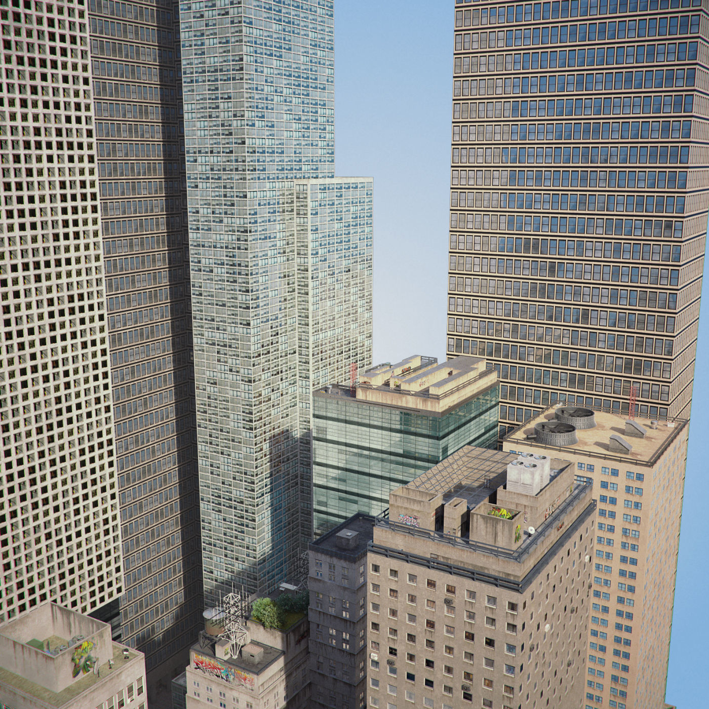 Realistic City District H2-C8 3D model_11