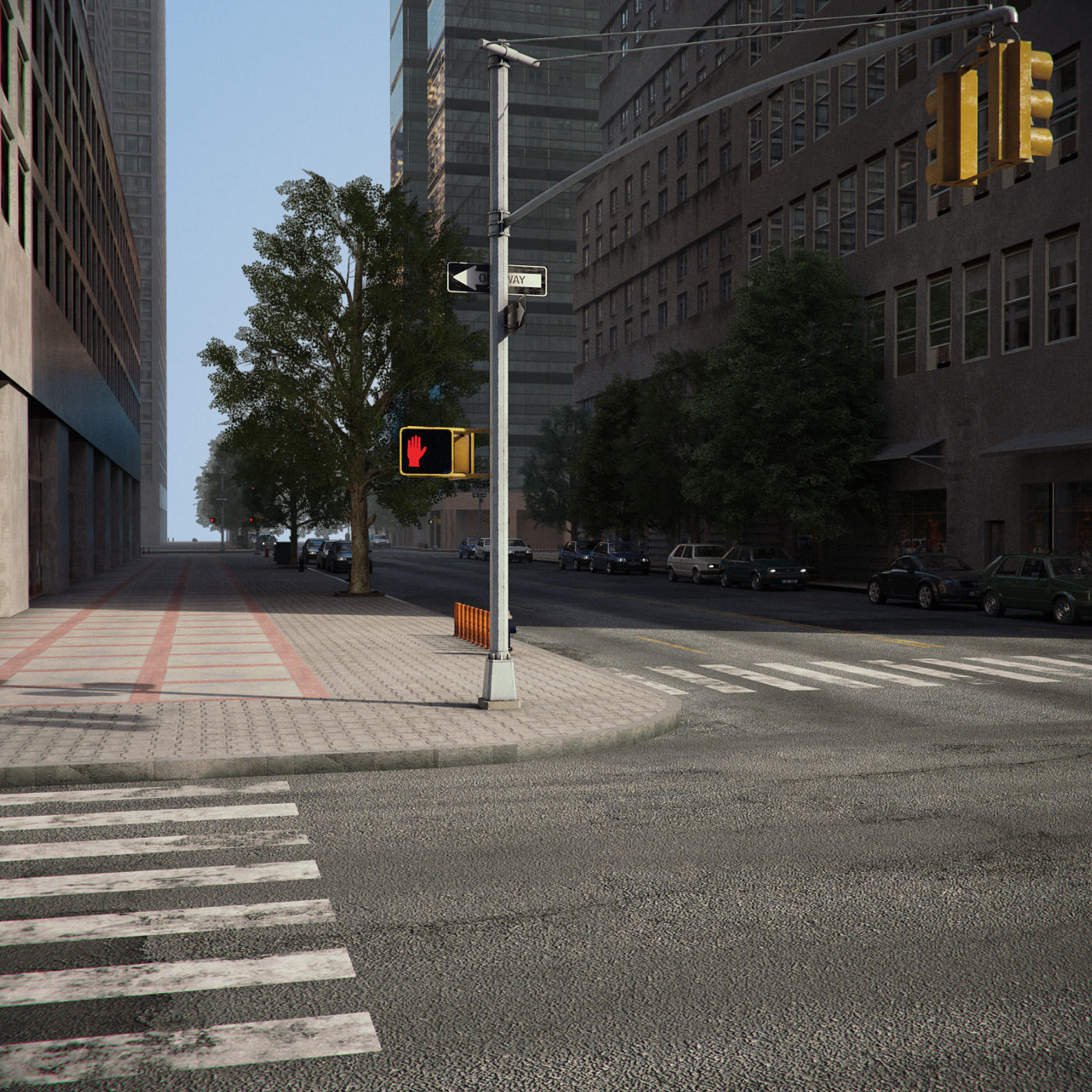 Realistic City District H2-C8 3D model_5