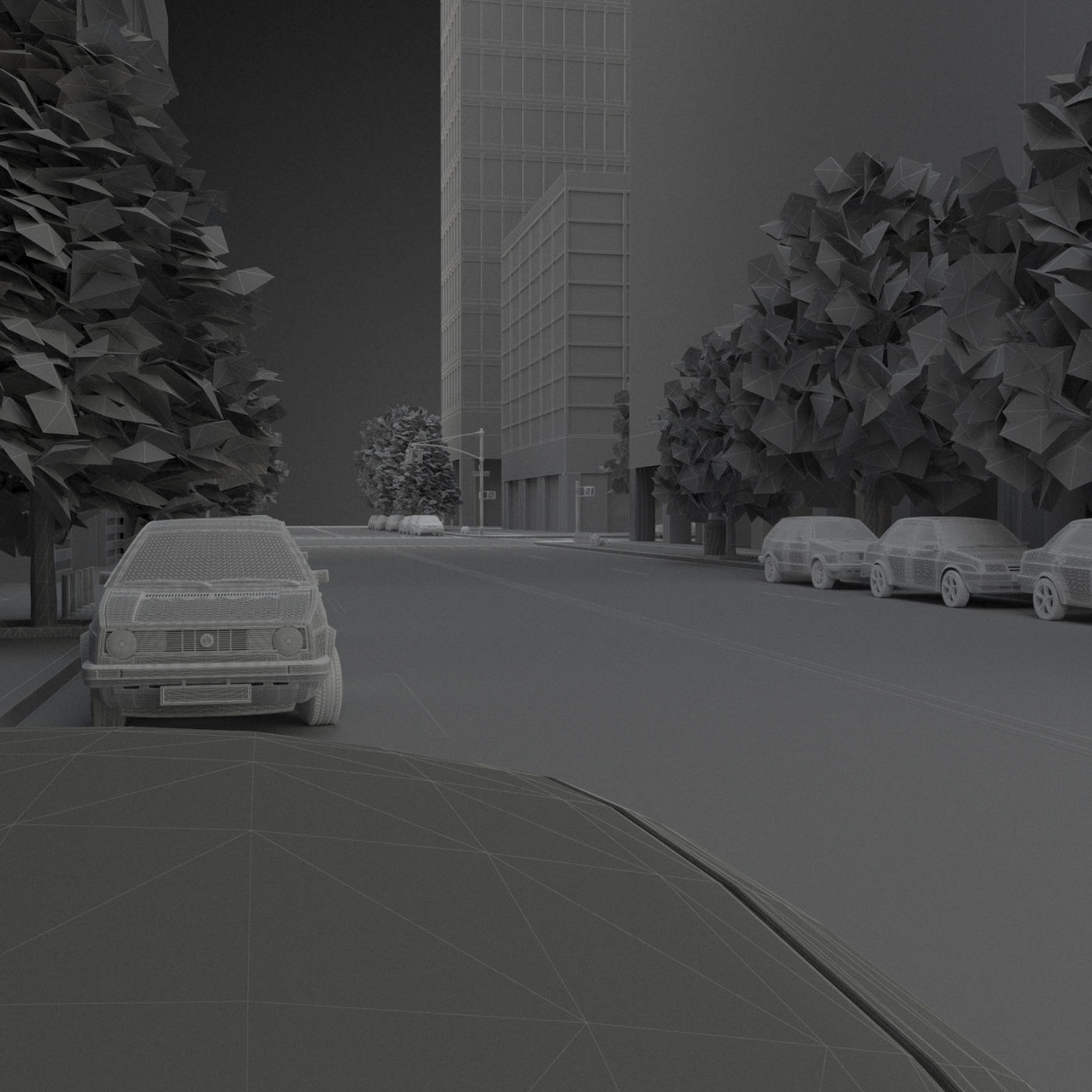 Realistic City District H2-C8 3D model_19