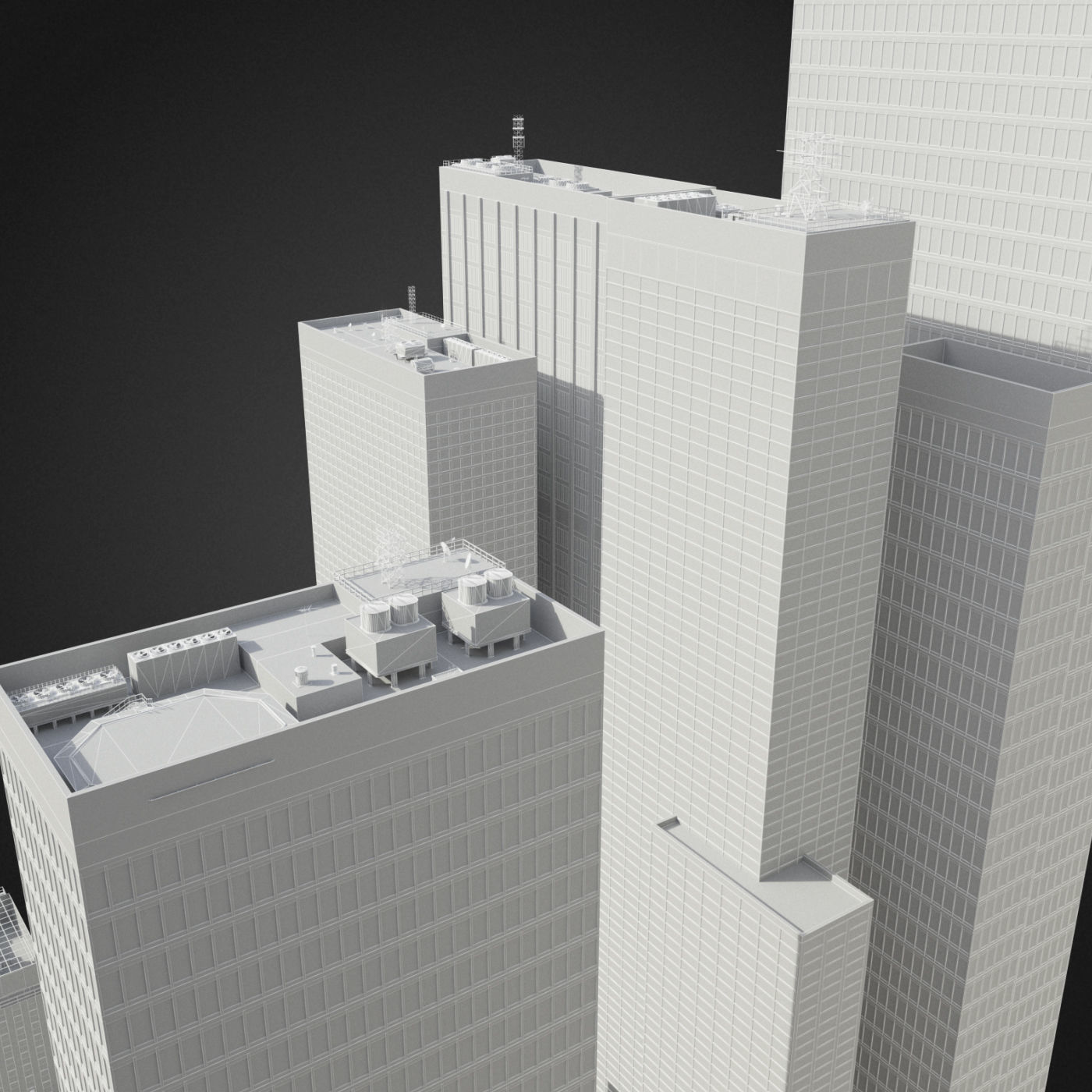 Realistic City District H2-C8 3D model_22