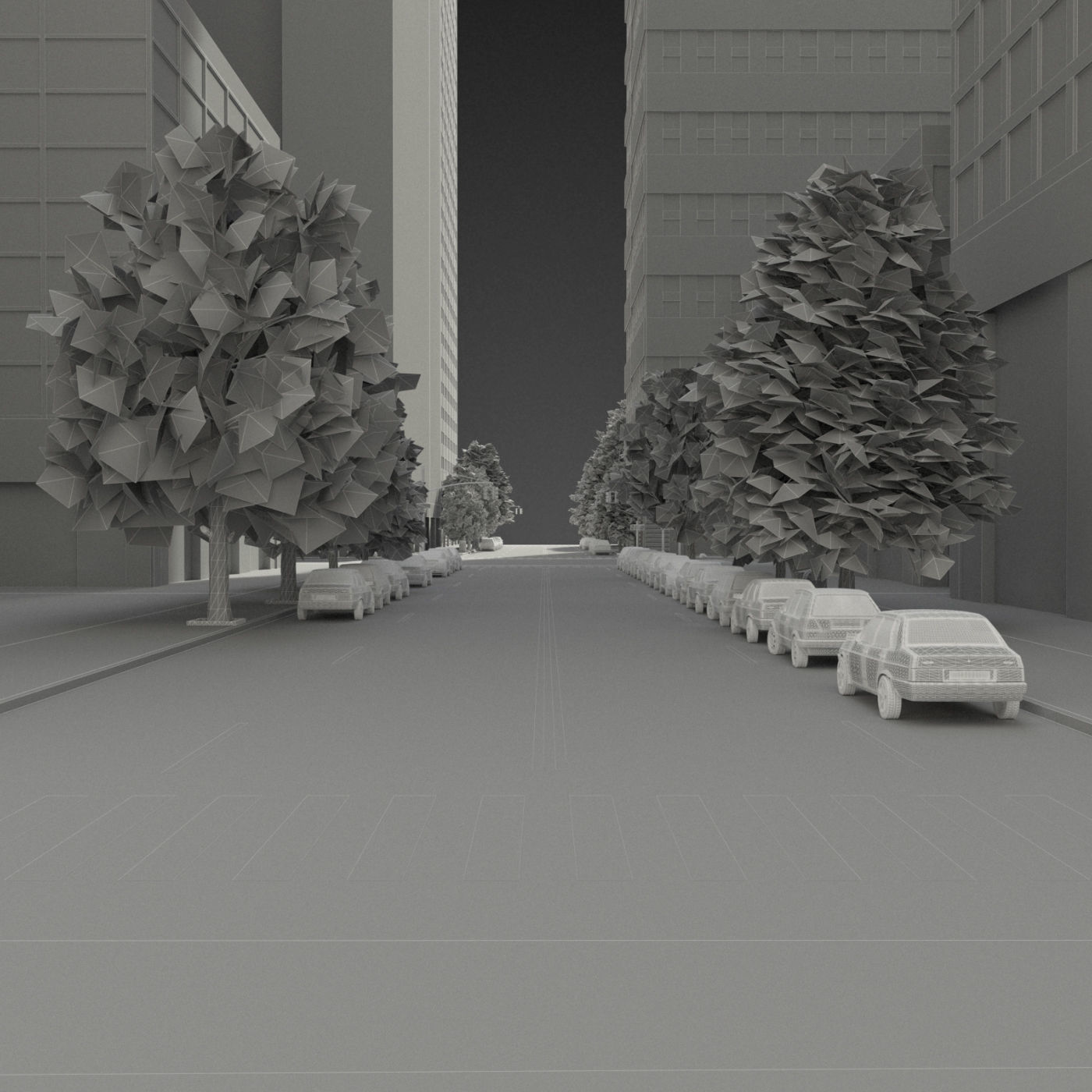 Realistic City District H2-C8 3D model_17