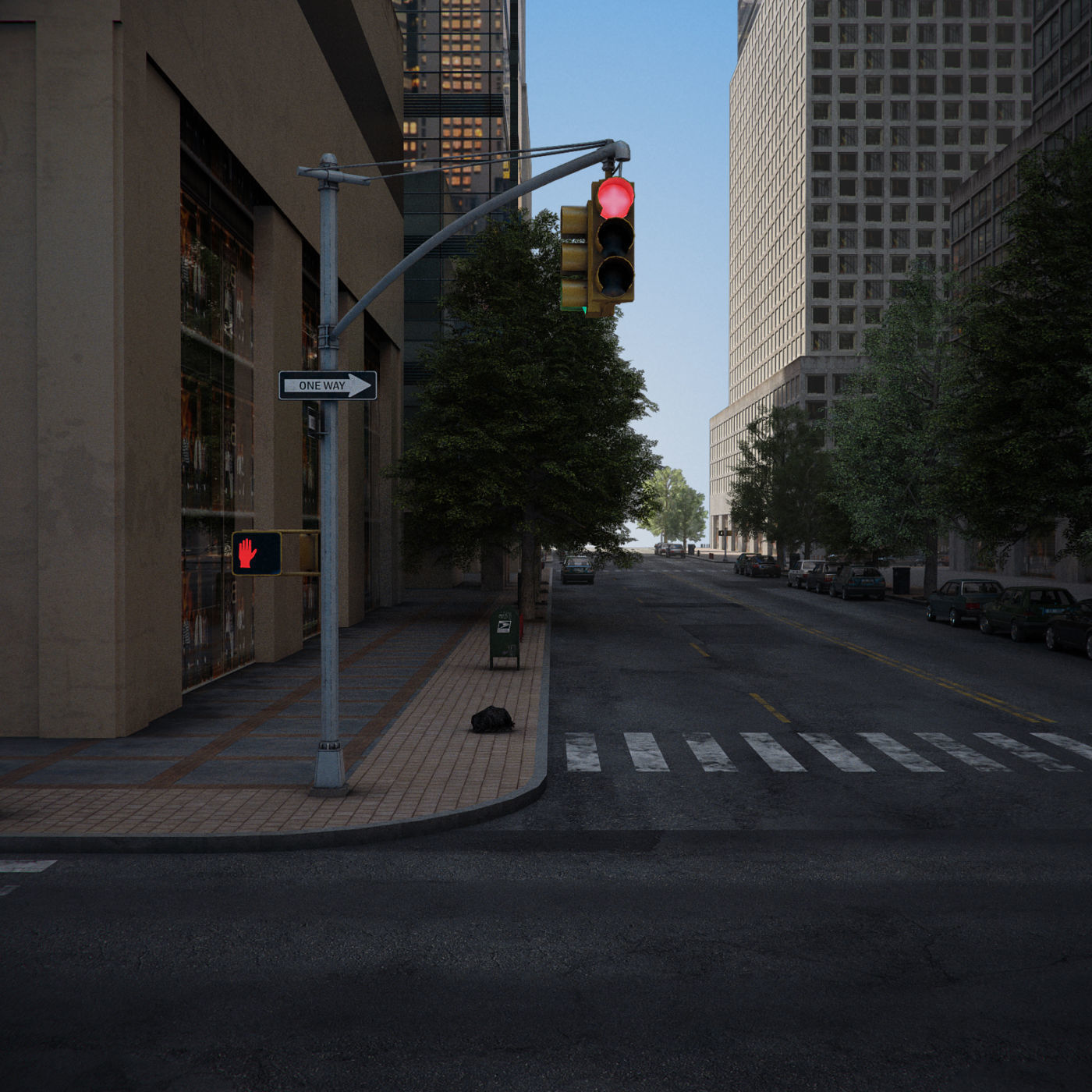 Realistic City District H2-C8 3D model_7