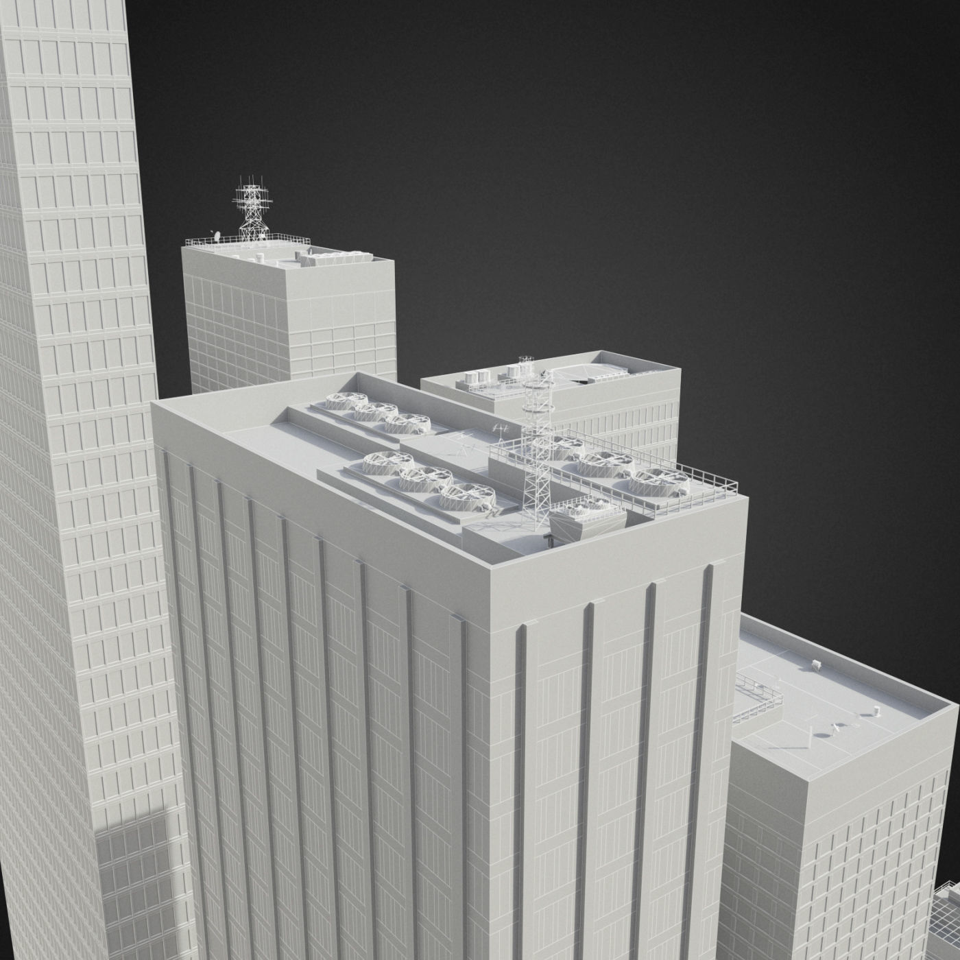 Realistic City District H2-C8 3D model_23
