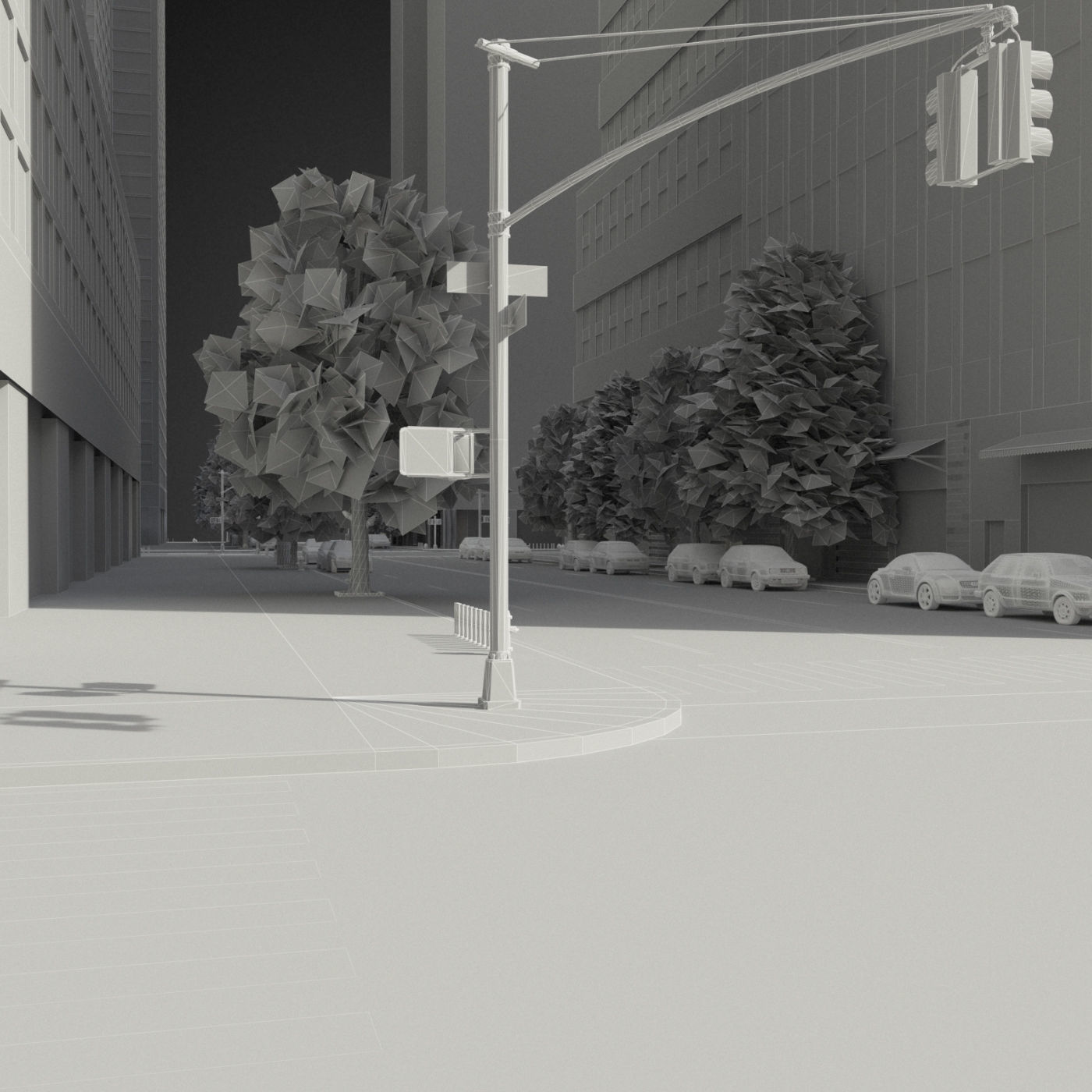 Realistic City District H2-C8 3D model_18