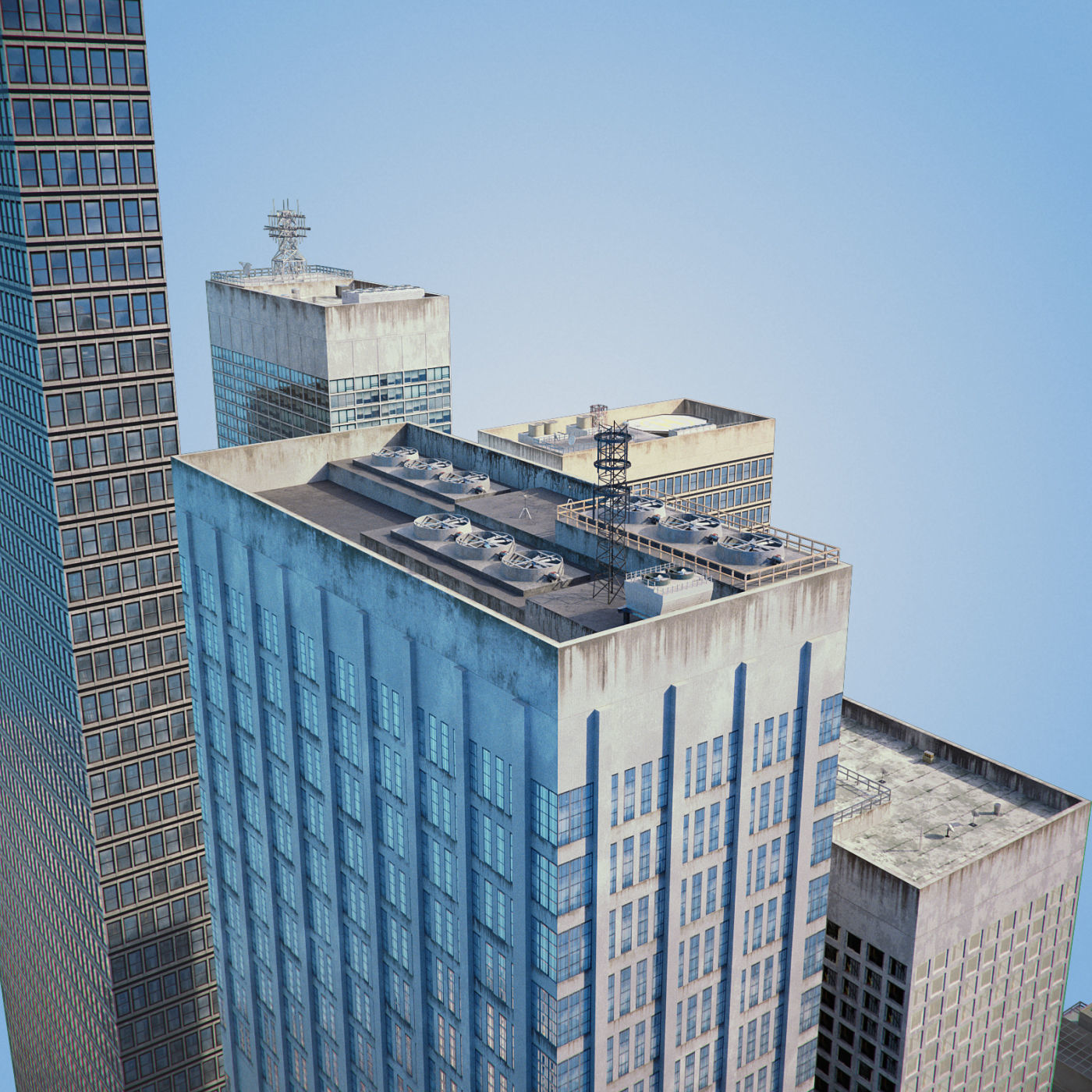 Realistic City District H2-C8 3D model_10