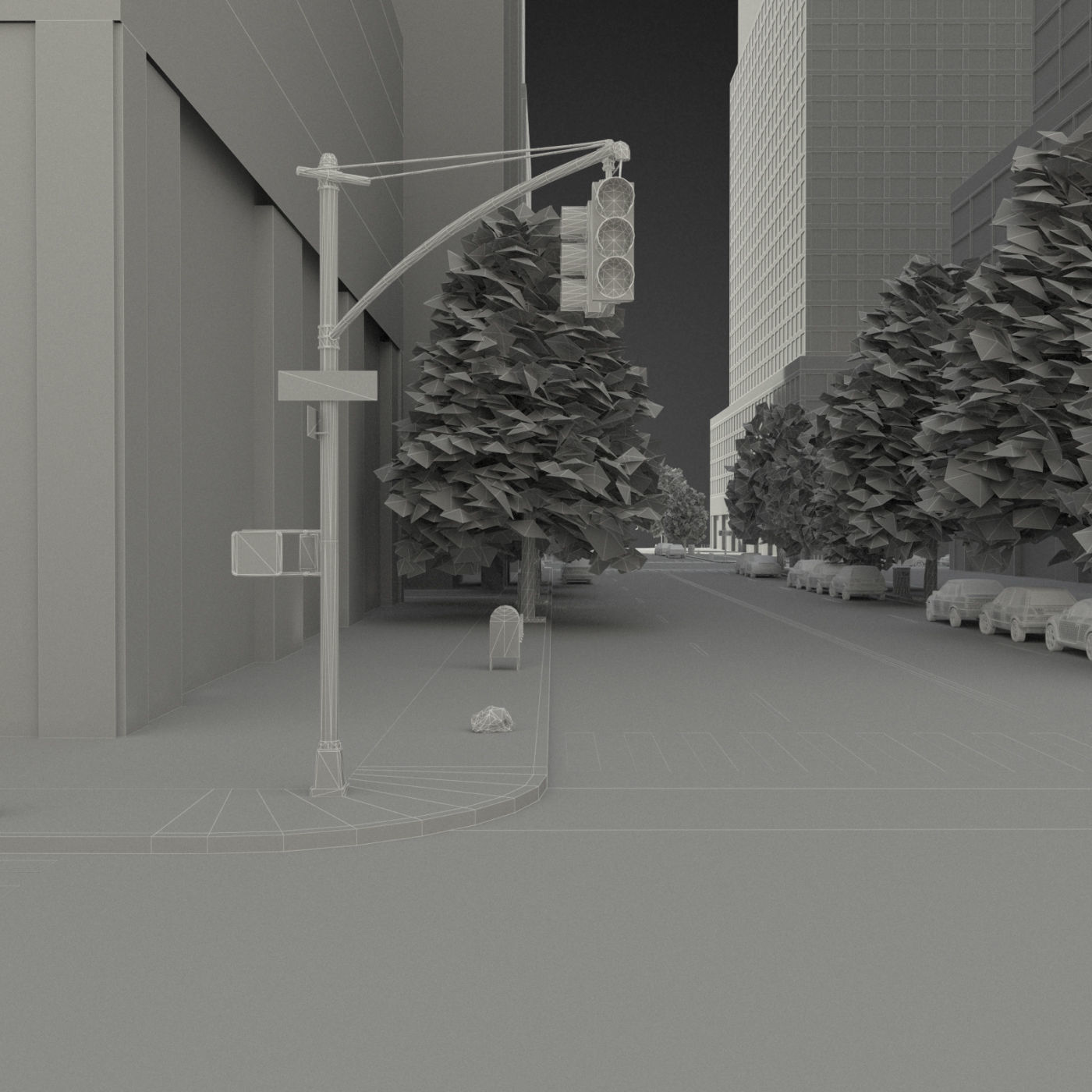 Realistic City District H2-C8 3D model_20