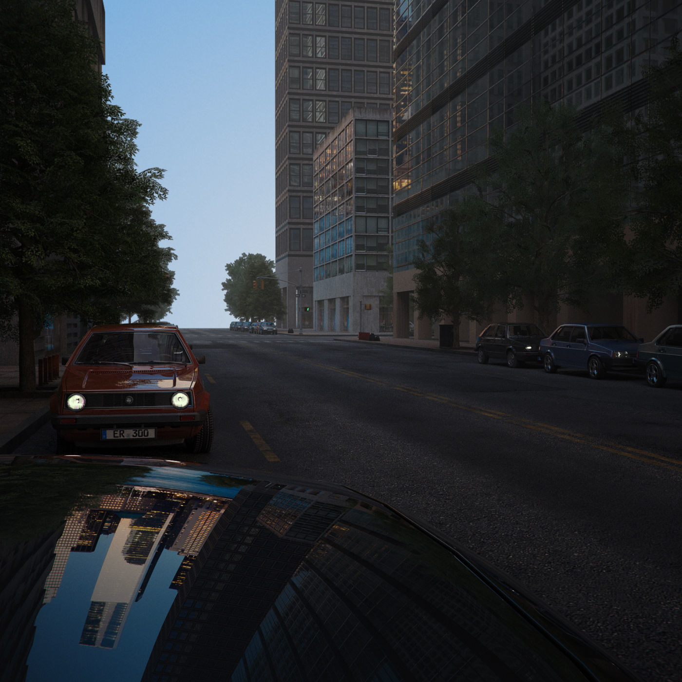 Realistic City District H2-C8 3D model_6