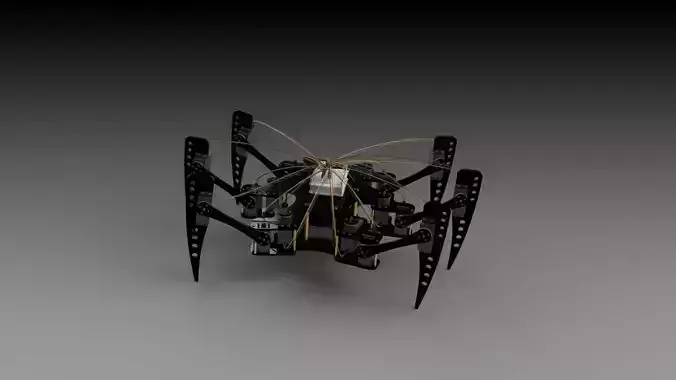 Hexapod robot 3D model
