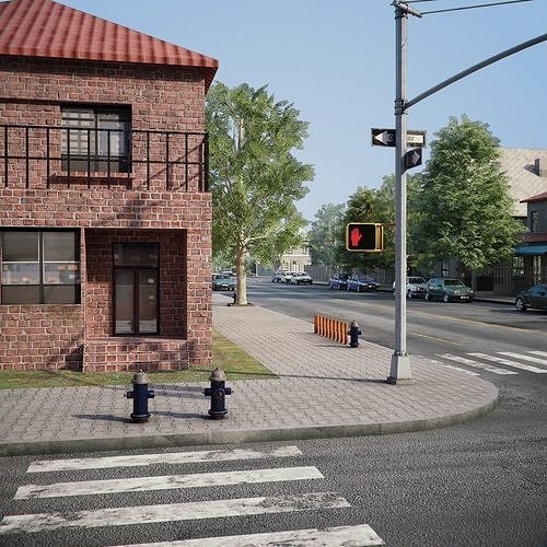 City DIstrict R6-R19 3D model 6