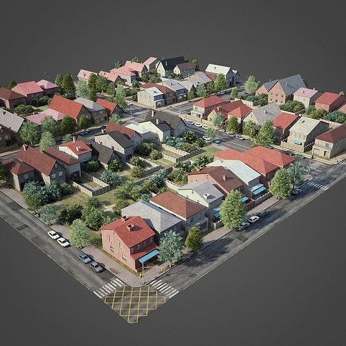 City DIstrict R6-R19 3D model 3