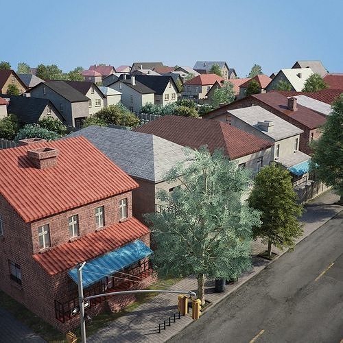 City DIstrict R6-R19 3D model 4